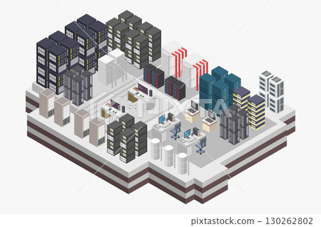 Isometric database server 130262802