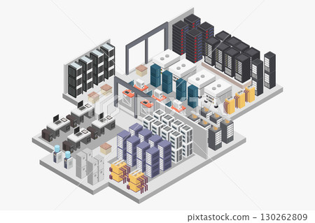 Isometric database server 130262809