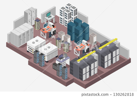 Isometric database server 130262818