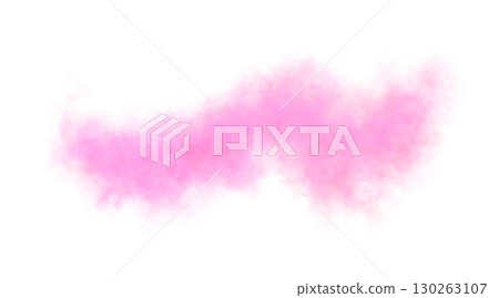 Pink smoke cloud with soft texture and transparency effect isolated on alpha background for creative design use 130263107
