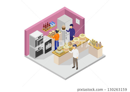 Sweet room isometric 130263159