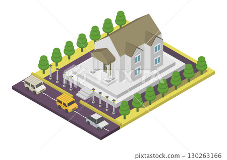 Isometric University 130263166