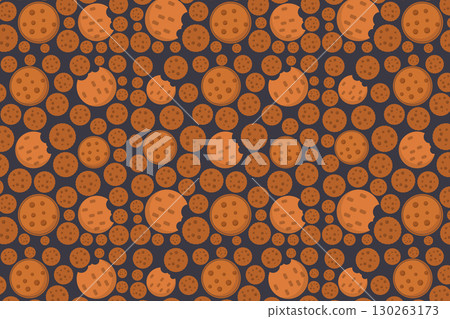 Orange Pattern 130263173