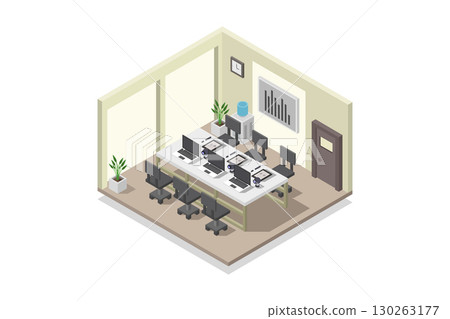 Isometric conference room Isometric conference room 130263177