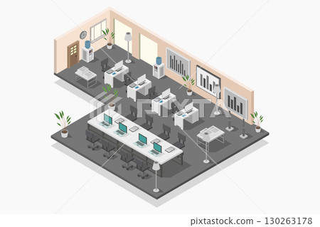 Isometric conference room Isometric conference room 130263178