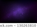Universe background. Purple space with glowing stars and cosmic nebula. Deep cosmos texture. Milky Way with stardust effect. Starry violet nebula. Vector Illustration 130263810