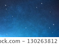 Starry night sky. Glowing stars on deep blue space background. Bright magic universe. Stardust cosmos texture. Outer space with constellations. Vector Illustration 130263812