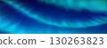Aurora lights background. Glowing blue waves in sky. Green northern lights. Realistic winter night. Magical atmosphere. Beautiful polar effect. Cosmic light waves. Vector Illustration 130263823