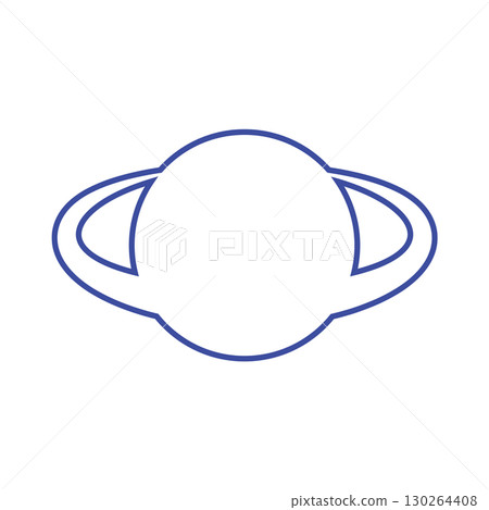 土星輪廓線描 土星輪廓線描 130264408