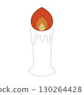 Melted candle 130264428