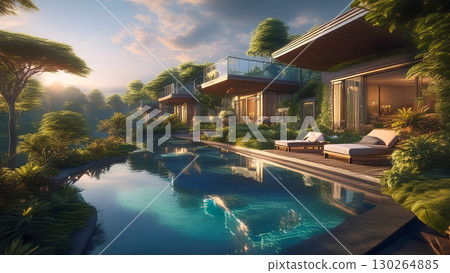 House with pool 130264885