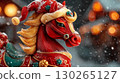 chinese asian new year symbol red horse fire with gold patterns for calendar and cards 2026 130265127