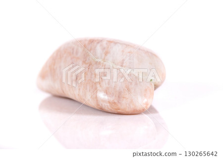 Macro mineral stone jasper on a white background Macro mineral stone jasper on a white background 130265642