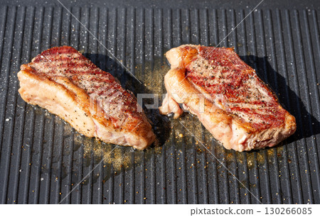 freshly grilled beef striploin steaks freshly grilled beef striploin steaks 130266085