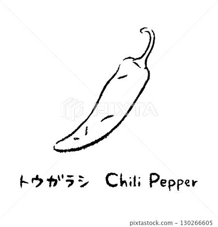 手繪辣椒2_含名字_黑白 130266605