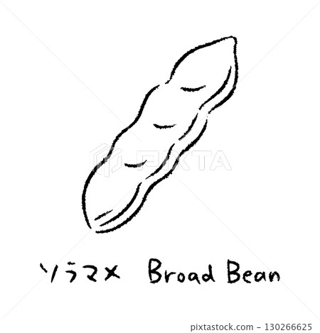 手繪蠶豆2_含名字_黑白 130266625