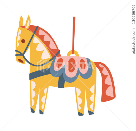 Christmas carousel horse ethnic prints 130266702