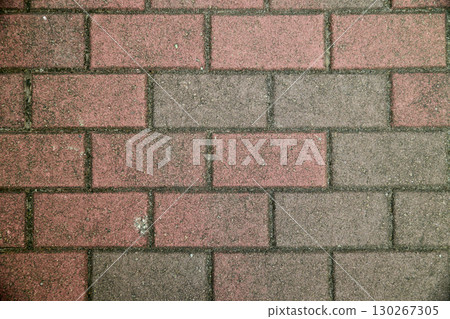 Close-up of two-color floor tiles. Natural material for background. Close-up of two-color floor tiles. Natural material for background. 130267305