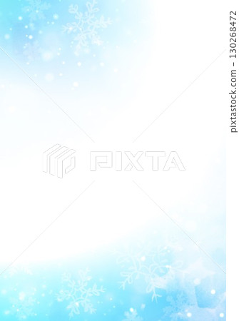 水彩風格雪圖案背景 水彩風格雪圖案背景 130268472