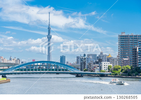 「東京」隅田川和東京晴空塔 130268505