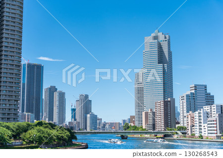 "Tokyo" Sumida River Scenery, Chuo Ward "Tokyo" Sumida River Scenery, Chuo Ward 130268543