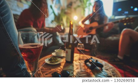 cannabis marijuana youngster young punk home indoor party 130269058