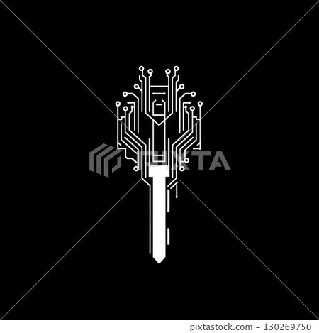 circuit design background details silhouette board stark stylized 130269750