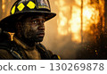 firefighter action fire firefighters helmets visor eyes distance 130269878