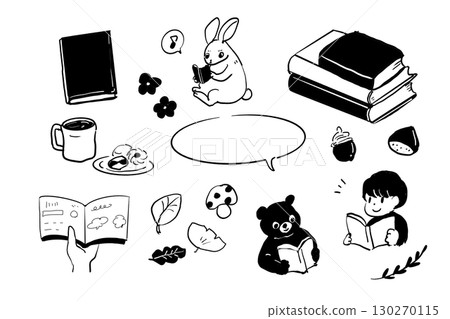 閱讀時間插圖集 閱讀時間插圖集 130270115