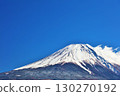 靜岡縣朝霧高原的藍天和富士山 130270192