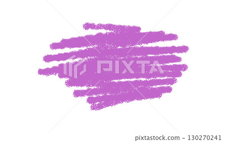 Pastel crayon quote box with rough circle sketch and scribble stroke shape. Scribble underline and blob accent add a creative icon element. Abstract background, perfect for creative text message 130270241