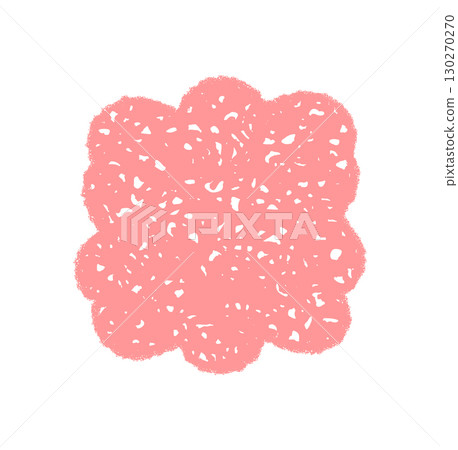Pink retro groovy scallop hatched frame with hand drawn crayon and chalk shading. Abstract border and sketch shape create a graphic y2k background for vintage modern visual art. Pink retro groovy scallop hatched frame with hand drawn crayon and chalk shading. Abstract border and sketch shape create a graphic y2k background for vintage modern visual art. 130270270