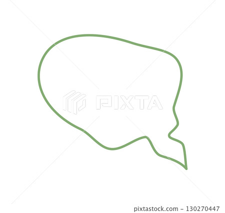 Wavy hand drawn speech bubble outline with sketch style and circle form. Talk and chat message icon in outlined textbox, perfect for speech or message design, creative communication abstract chat Wavy hand drawn speech bubble outline with sketch style and circle form. Talk and chat message icon in outlined textbox, perfect for speech or message design, creative communication abstract chat 130270447