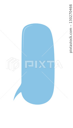 Hand drawn fluid blue speech box in a bubble sticker shape. Round chat balloon with message and dialogue style, perfect for talk and conversation icon or communication label. Hand drawn fluid blue speech box in a bubble sticker shape. Round chat balloon with message and dialogue style, perfect for talk and conversation icon or communication label. 130270466