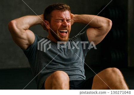 Intensive training in the gym Intensive training in the gym 130271048