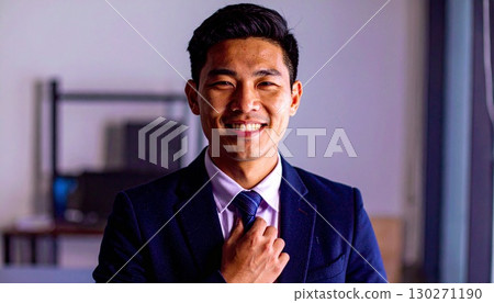 Office worker getting ready 130271190