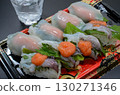 Delicious squid and cod roe sushi 130271346