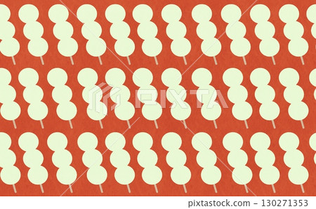 白色餃子圖案（紅色） 130271353