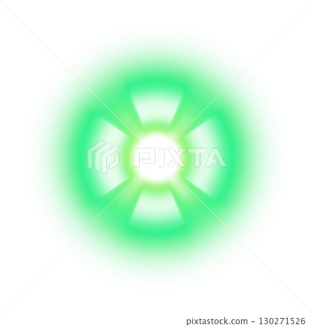 Green radial luminous circle effect on transparent background Green radial luminous circle effect on transparent background 130271526