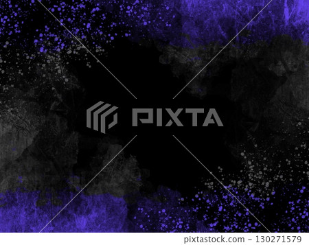 A dirty dark background with purple and gray splashes and haze 130271579