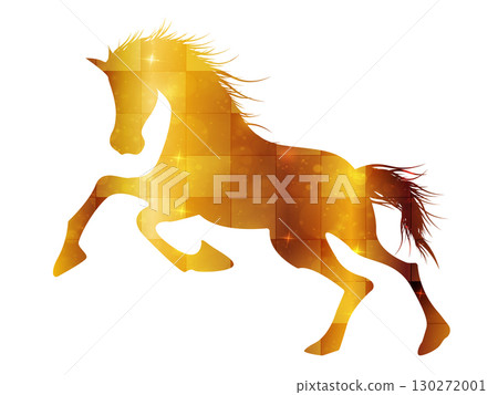 Horse New Year's card zodiac icon 130272001