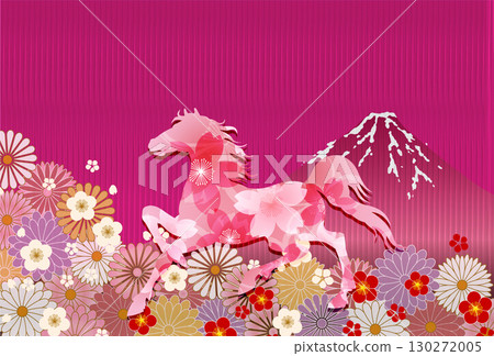 馬年賀卡十二生肖背景 馬年賀卡十二生肖背景 130272005