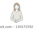 Woman bowing 130272592