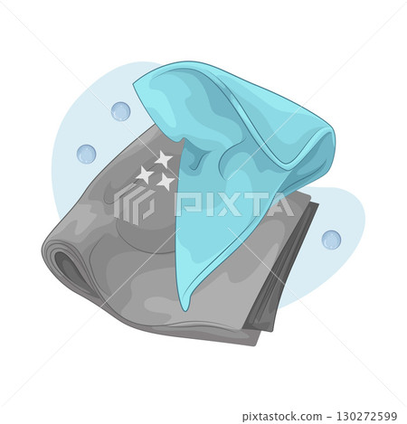 Illustration of Wipe Cloth Illustration of Wipe Cloth 130272599
