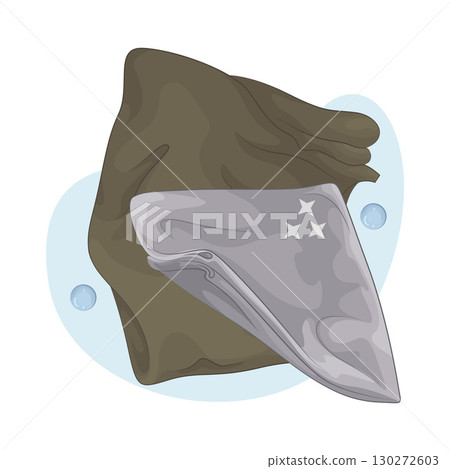 Illustration of Wipe Cloth  130272603