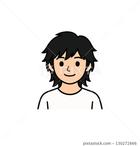 Wolf cut color icon, material, no background, document creation, hairstyle Wolf cut color icon, material, no background, document creation, hairstyle 130272666