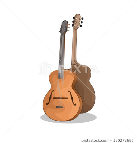 Illustration of Two Guitars Illustration of Two Guitars 130272695