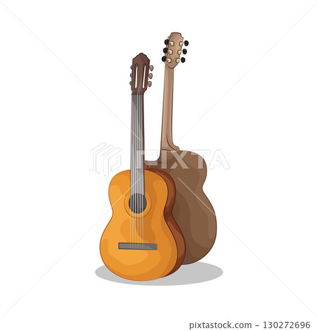 Illustration of Two Guitars 130272696