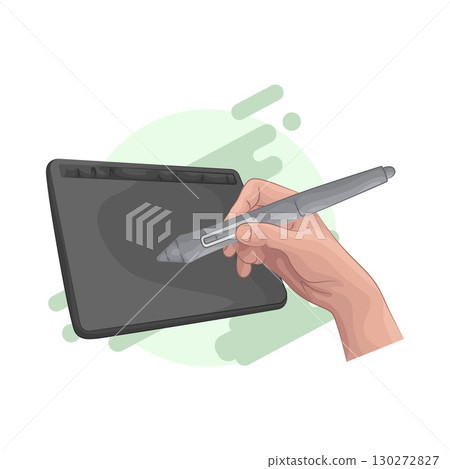 Illustration of Pen Tablet Illustration of Pen Tablet 130272827