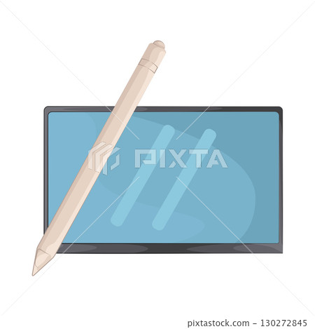 Illustration of Pen Tablet 130272845